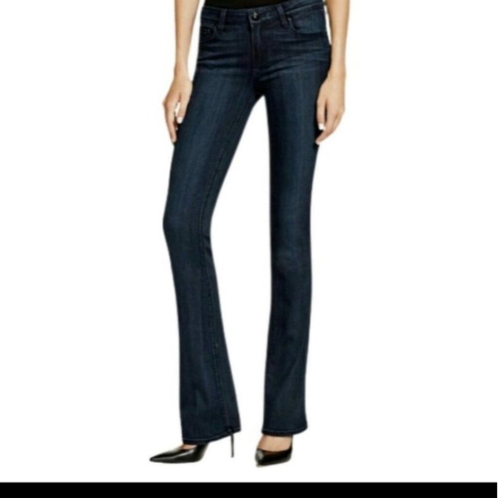 Paige Manhattan Bootcut Jeans in Clayton - Size 27 - Blue, Mid Rise, Denim